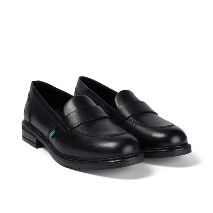 Lach Slip voor volwassen dames, zwart leer
