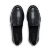 Lach Slip voor volwassen dames, zwart leer