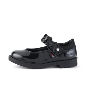 Lachly Butterfly Mj lakleder zwart voor babymeisjes