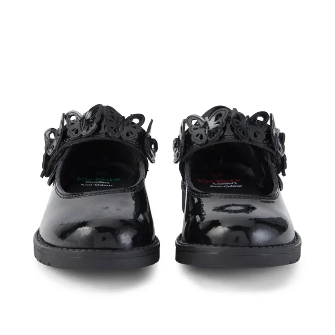 Lachly Butterfly Mj lakleder zwart voor babymeisjes