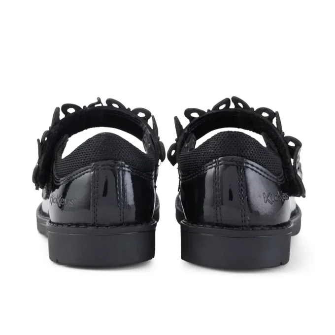 Lachly Butterfly Mj lakleder zwart voor babymeisjes