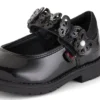 Lachly Butterfly Mj lakleder zwart voor babymeisjes