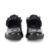 Lachly Butterfly MJ voor meisjes, zwart lakleer