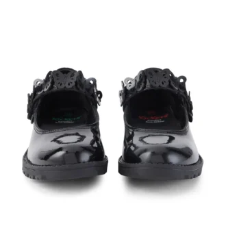Lachly Butterfly MJ voor meisjes, zwart lakleer