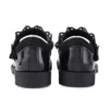 Lachly Butterfly MJ voor meisjes, zwart lakleer