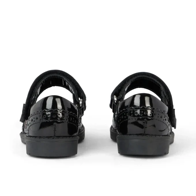 Lachly Mj Brogue lakleder voor babymeisjes, zwart