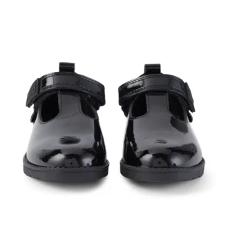 Lachly T-Bar lakleder zwart voor babymeisjes