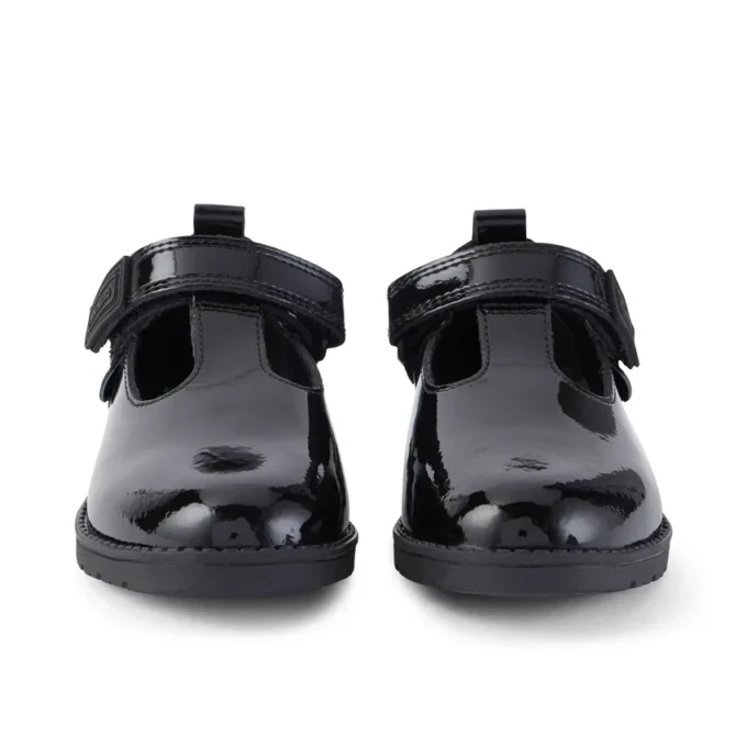 Lachly T-Bar lakleder zwart voor babymeisjes