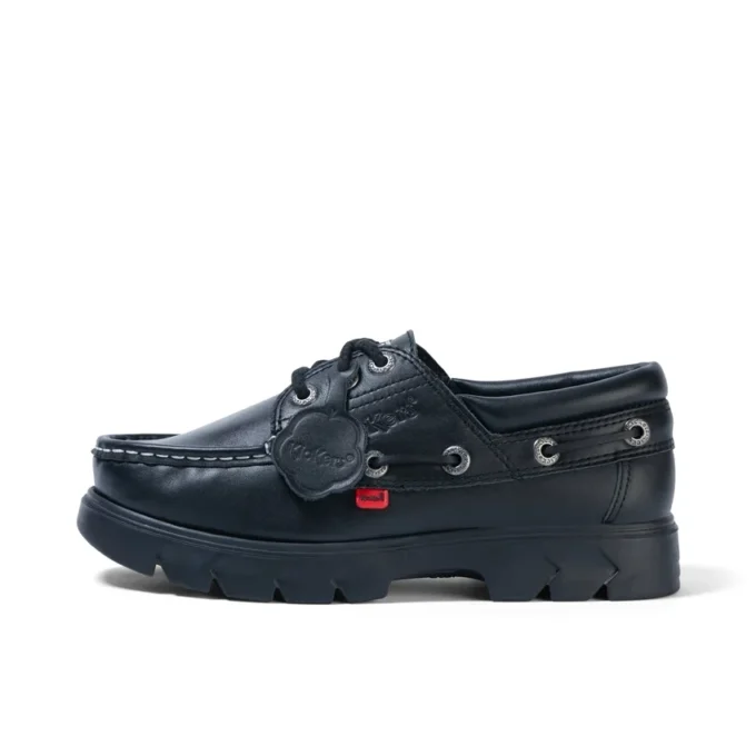 Lennon-bootschoen voor volwassenen, unisex, leer, zwart