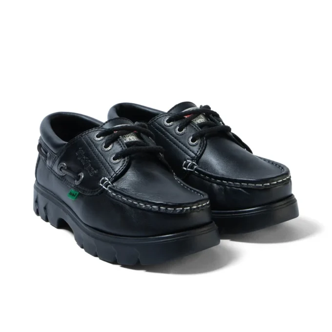 Lennon-bootschoen voor volwassenen, unisex, leer, zwart