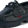 Lennon-bootschoen voor volwassenen, unisex, leer, zwart