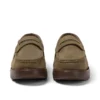 Lennon Loafer voor volwassenen, unisex, leer, donkergroen