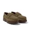 Lennon Loafer voor volwassenen, unisex, leer, donkergroen