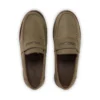 Lennon Loafer voor volwassenen, unisex, leer, donkergroen