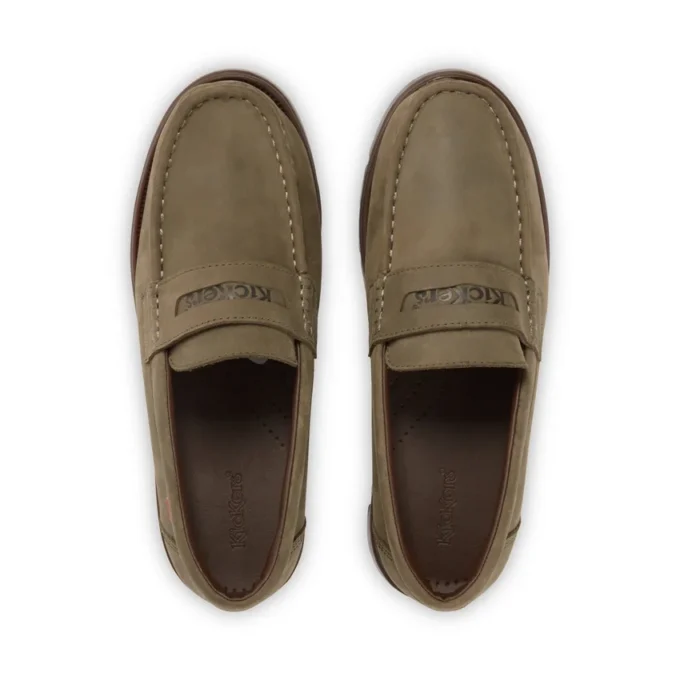 Lennon Loafer voor volwassenen, unisex, leer, donkergroen