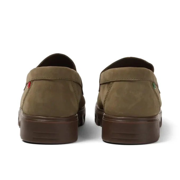 Lennon Loafer voor volwassenen, unisex, leer, donkergroen