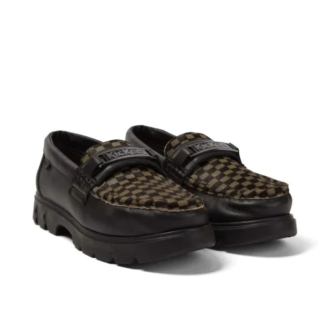 Lennon Loafer voor volwassenen, unisex, leer, zwart