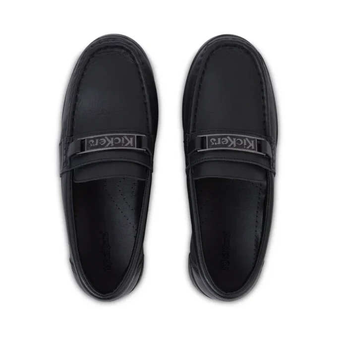 Lennon Loafer voor volwassenen, unisex, leer, zwart
