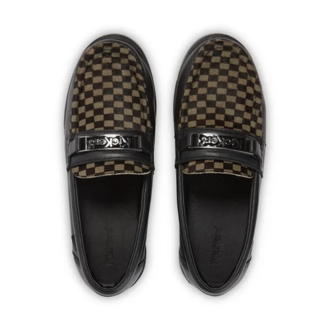 Lennon Loafer voor volwassenen, unisex, leer, zwart