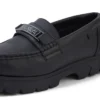 Lennon Loafer voor volwassenen, unisex, leer, zwart