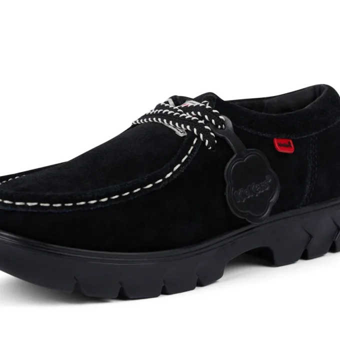 Lennon Wall suède voor volwassenen, unisex, zwart
