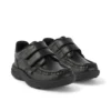 Reasan Twin Vel Leren Schoenen voor Jongens, Zwart