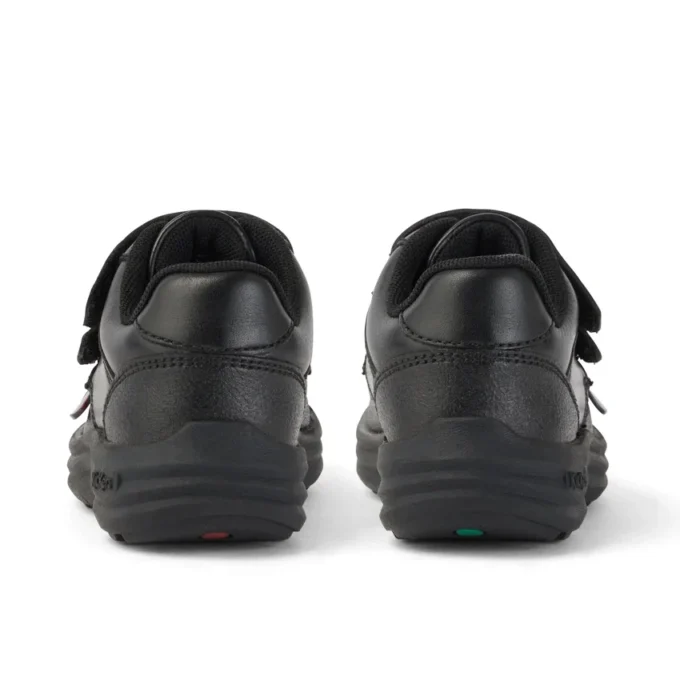 Reasan Twin Vel Leren Schoenen voor Jongens, Zwart