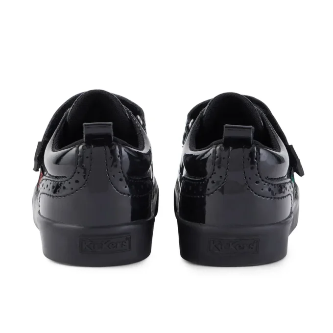 Tovni Brogue-schoen voor meisjes, lakleder, zwart