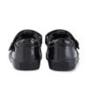 Tovni Brogue T-bar voor babymeisjes, lakleder, zwart