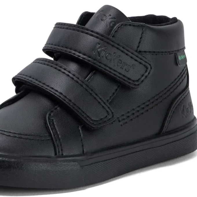 Tovni Hi Vel voor baby’s, unisex, leerimitatie, zwart