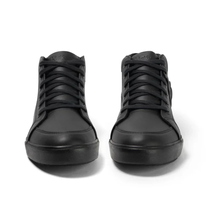 Tovni Hi voor volwassenen, unisex, leerimitatie, zwart