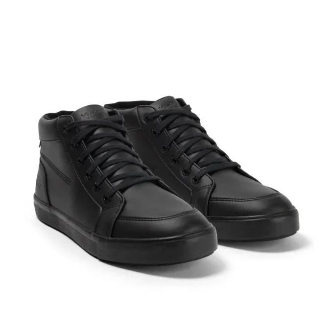 Tovni Hi voor volwassenen, unisex, leerimitatie, zwart