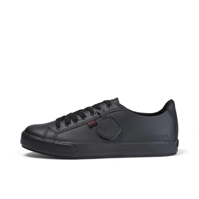 Tovni Lacer voor volwassenen, unisex, leer, zwart