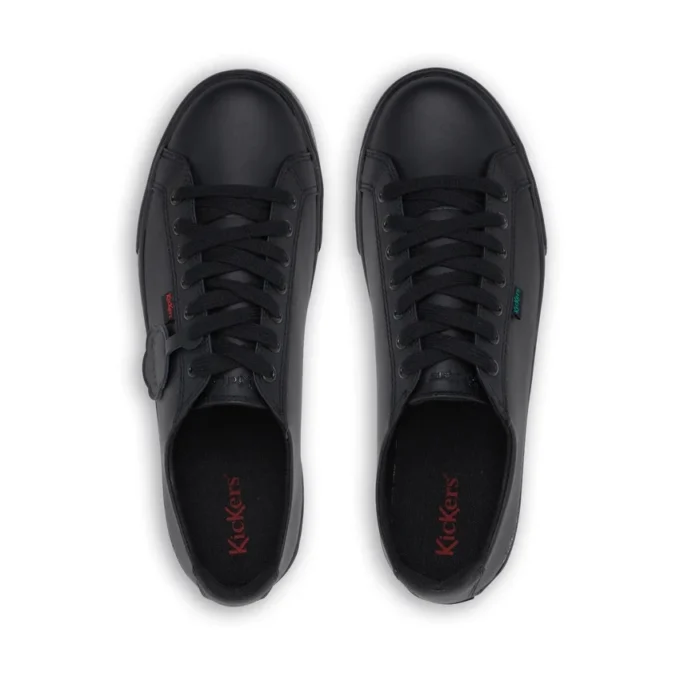 Tovni Lacer voor volwassenen, unisex, leer, zwart