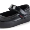 Tovni MJ-brogues voor babymeisjes, zwart lakleer