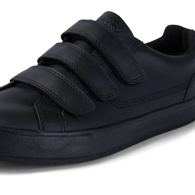 Tovni Trip voor volwassenen, unisex, leer, zwart