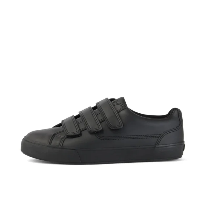 Tovni Trip voor volwassenen, unisex, leerlook, zwart