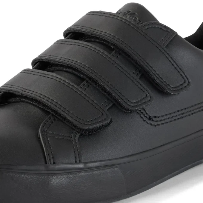 Tovni Trip voor volwassenen, unisex, leerlook, zwart