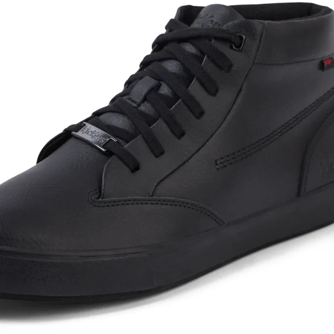 Tovni Tumble Hi leer zwart, unisex voor volwassenen