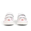 Tovni Twin Happy sneakers voor meisjes, leer, wit
