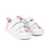 Tovni Twin Happy sneakers voor meisjes, leer, wit