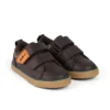 Tovni Twin ZigZag sneakers voor babyjongens, bruin leer Tovni Twin ZigZag sneakers voor babyjongens, bruin leer