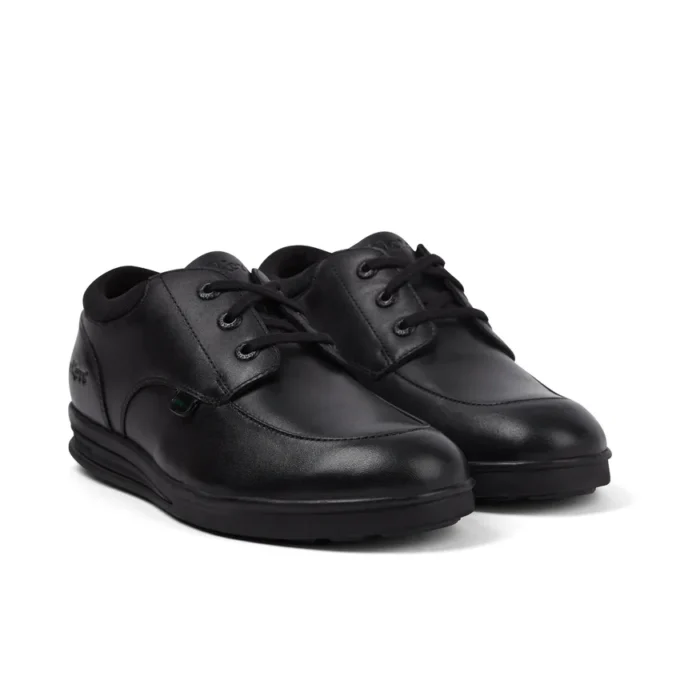 Troiko Lo leren schoenen voor jongens, zwart