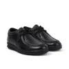 Troiko Wall leren schoenen voor jongens, zwart
