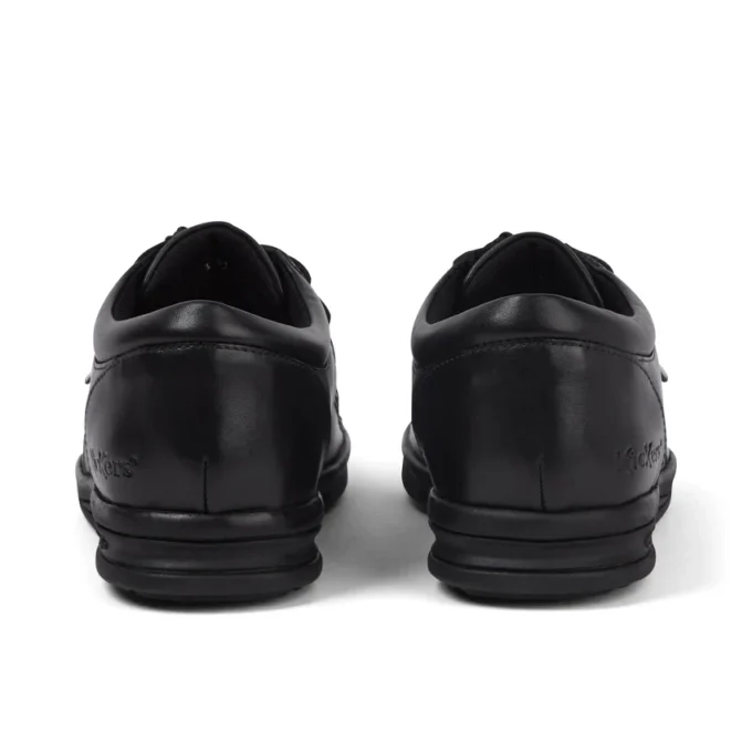 Troiko Wall leren schoenen voor jongens, zwart