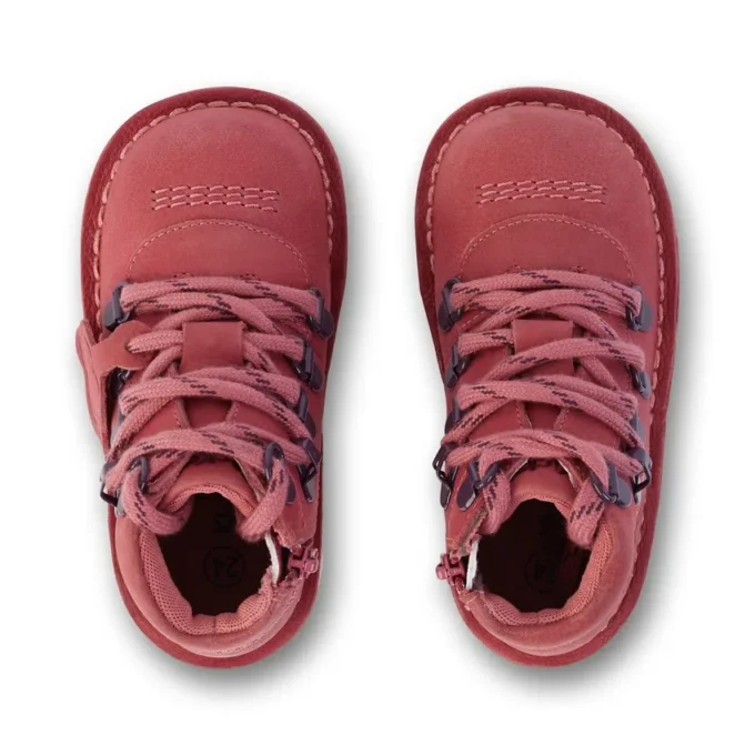 Unisex Kick Hi Explore-schoenen voor baby’s, leer, roze
