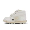 Unisex Kick Hi Glitterlaarzen voor baby’s, wit