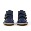 Unisex Kick Hi Roll-laarzen voor baby’s, leer, marineblauw