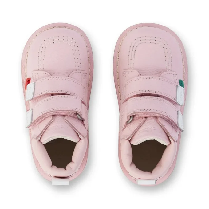 Unisex Kick Hi Roll-laarzen voor baby’s, lichtroze