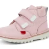 Unisex Kick Hi Roll-laarzen voor baby’s, lichtroze